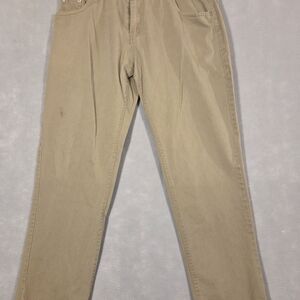 VTG Marlboro Classics Pants Mens Beige Jeans (M291)